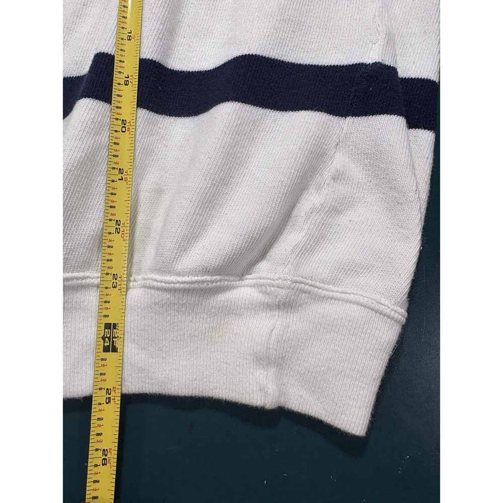 Vtg United Colors of Benetton Striped Crewneck Sweatshirt Large Italy 80s 90s - Picture 14 of 14